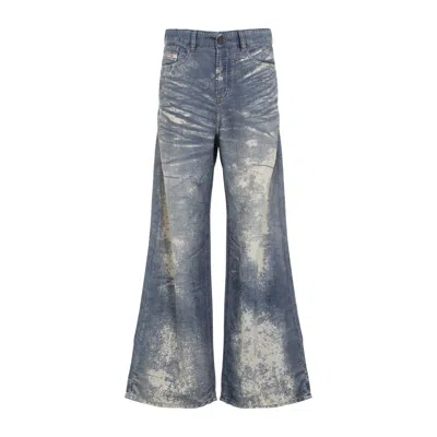 Diesel Low Waist Bleached Effect 1996 D-sire Jeans In Blue