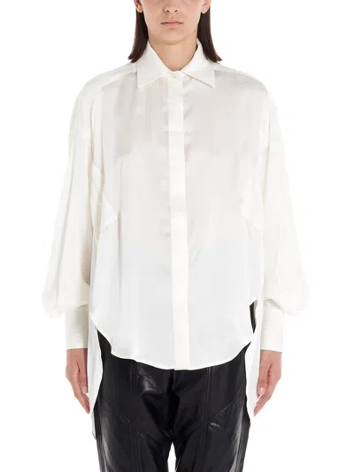 Di.la3 Pari' Oversize Shirt Shirt, Blouse White In White