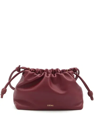 Loewe Medium Flamenco Purse In Burgundy