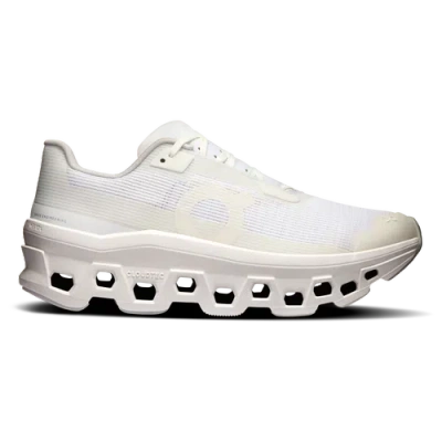 On Cloudmster Void Waterproof Running Shoes In White/white