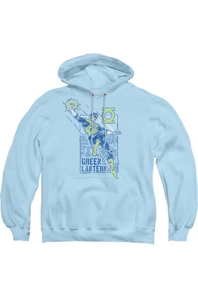 Gildan Green Lantern City Watch Adult Pull Over Hoodie / Hooded Sweatshirt In Blue