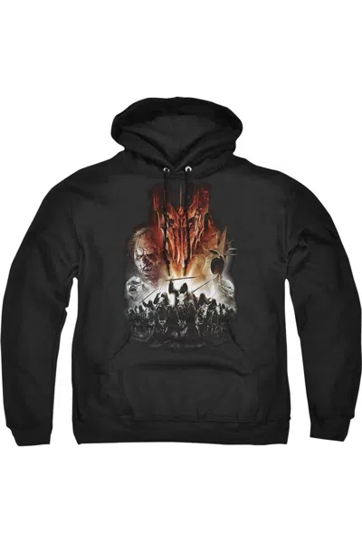 Gildan Lord Of The Rings Evil Rising Adult Pull Over Hoodie / Hooded Sweatshirt In Black