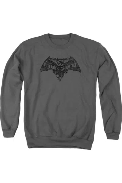 Gildan Batman V Superman Vigilante Justice Adult Crewneck Sweatshirt In Pink
