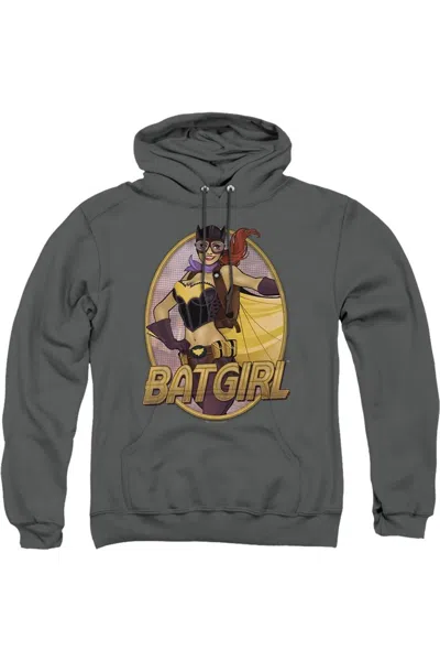 Gildan Justice League Of America Batgirl Bombshell Adult Pull Over Hoodie / Hooded Sweatshirt In Pink