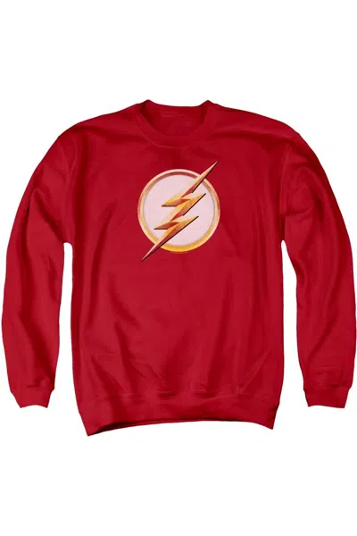 Gildan Flash Season 4 Logo Adult Crewneck Sweatshirt In Red