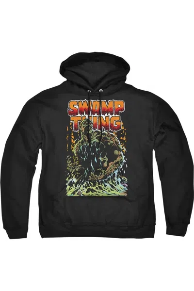 Gildan Justice League Of America Swamp Thing Adult Pull Over Hoodie / Hooded Sweatshirt In Black