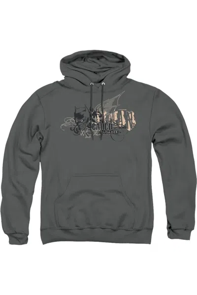 Gildan Batman Urban Crusader Adult Pull Over Hoodie / Hooded Sweatshirt In Pink
