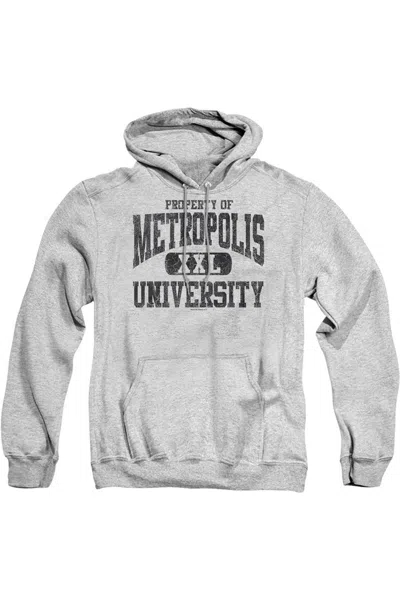 Gildan Superman Property Of Metropolis University Adult Pull Over Hoodie / Hooded Sweatshirt In Multi
