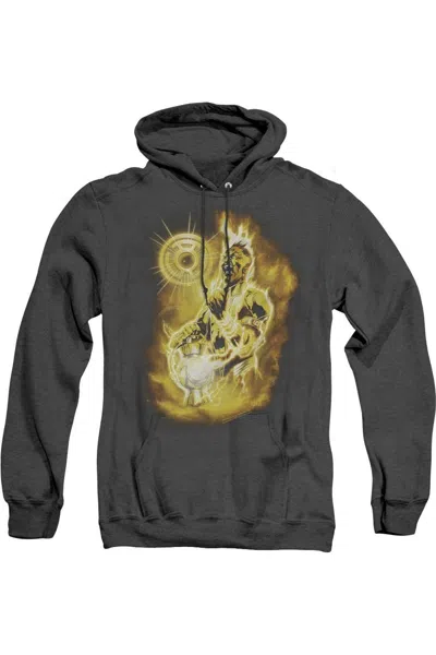 Gildan Green Lantern Sinestro Nebula Adult Heather Hoodie / Hooded Sweatshirt In Black