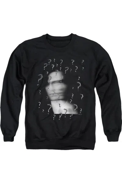 Gildan The Batman The Riddler? Adult Crewneck Sweatshirt In Black