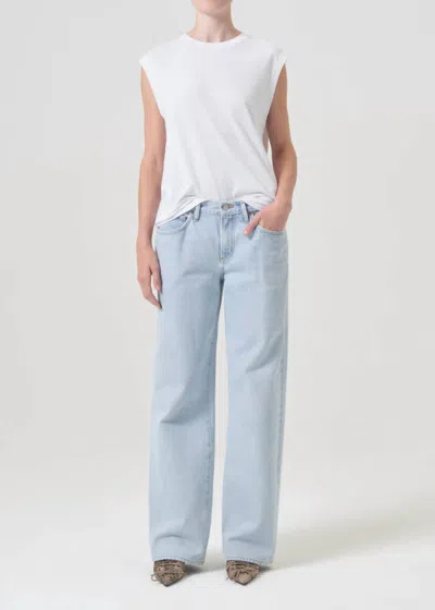Agolde Fusion High Rise Wide Leg Jeans In Ceremony In Multi
