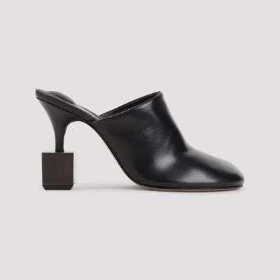 Jacquemus Mule With Geometric Heel In Black