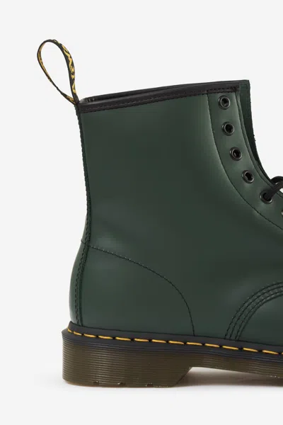Dr. Martens 1460 Smooth Leather Lace Up Boots In Green