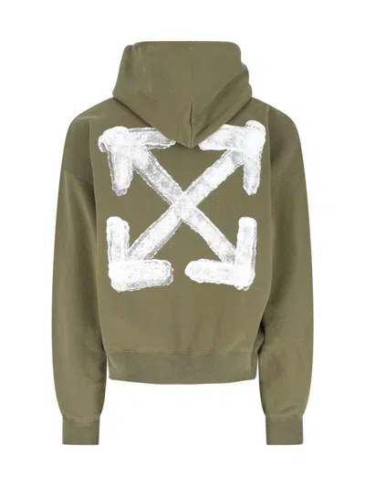 Off-white Sweaters In Winter Moss W