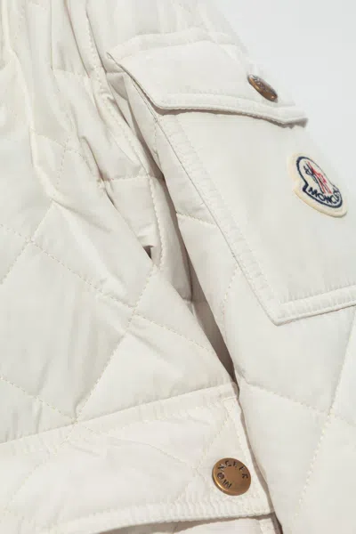 Moncler Diamond Quilted Jacket In White