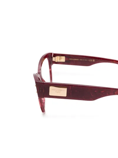 Dolce & Gabbana Eyewear Eyeglasses In Red