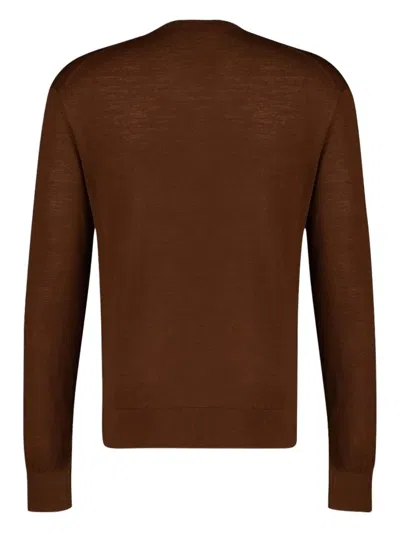 Commas Knitted Jumper In Brown