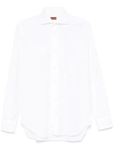 Barba Napoli Cotton Shirt In White