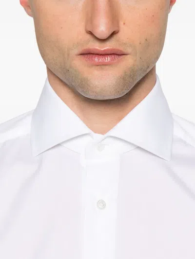 Barba Napoli Cotton Shirt In White
