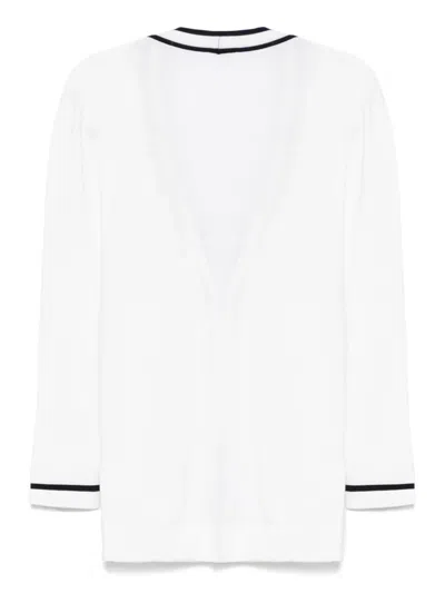 Kiton Wool Cardigan In White
