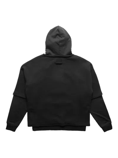 Jean Paul Gaultier Waffle Hoodie In Black