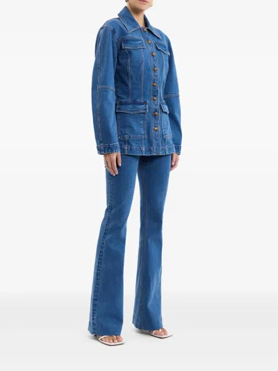 Rebecca Vallance Aviator Jacket In Blue