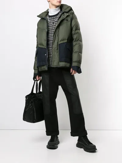 Nike Panelled "brown" Puffer Jacket In Brown