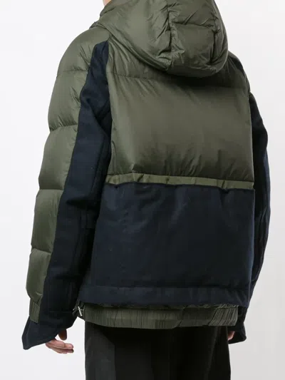 Nike Panelled "brown" Puffer Jacket In Brown