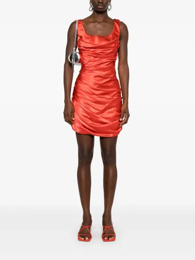 Giuseppe Di Morabito Cowl-effect Minidress In Red
