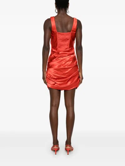 Giuseppe Di Morabito Cowl-effect Minidress In Red