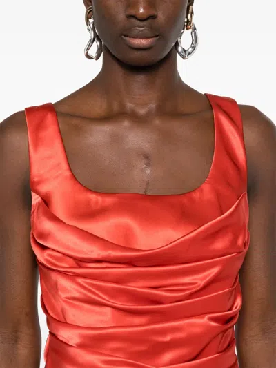 Giuseppe Di Morabito Cowl-effect Minidress In Red