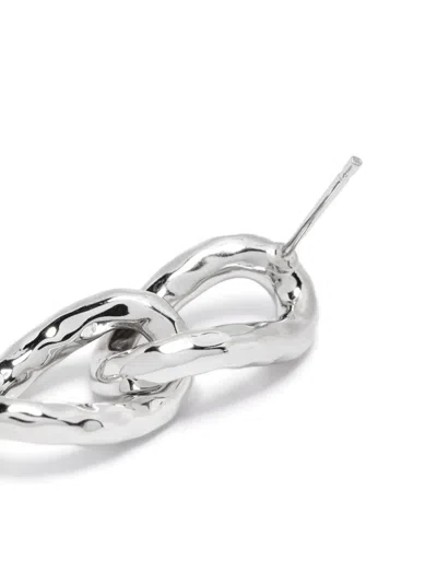 Jil Sander Chain-link Earrings In Silver