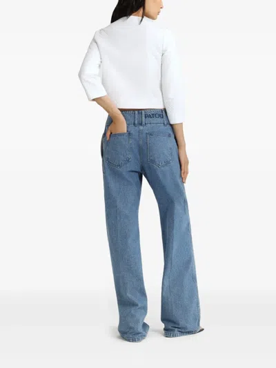 Patou Collarless Quilted Jacket In White