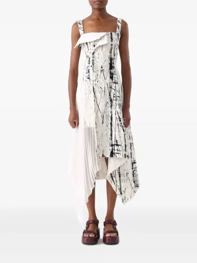 Jason Wu Collection Jacquard Asymmetric Dress In White