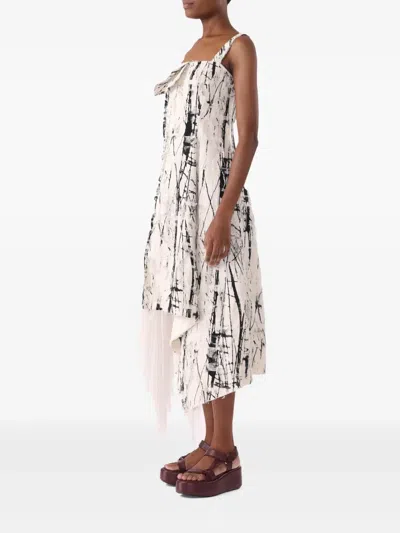 Jason Wu Collection Jacquard Asymmetric Dress In White