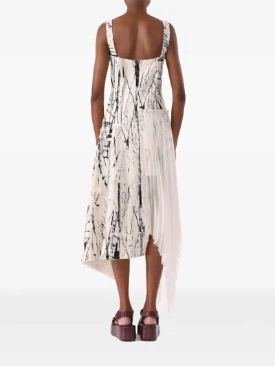 Jason Wu Collection Jacquard Asymmetric Dress In White