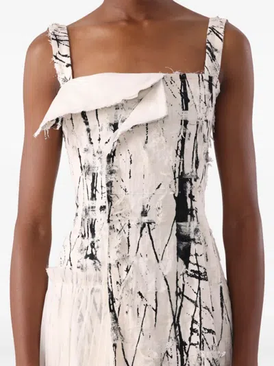 Jason Wu Collection Jacquard Asymmetric Dress In White