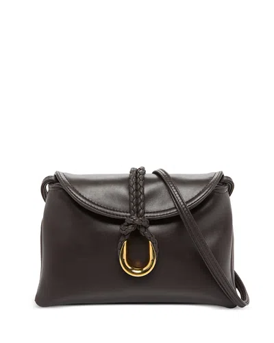 Bottega Veneta Small Liberta Leather Shoulder Bag In 2190 Fondant-m Brass