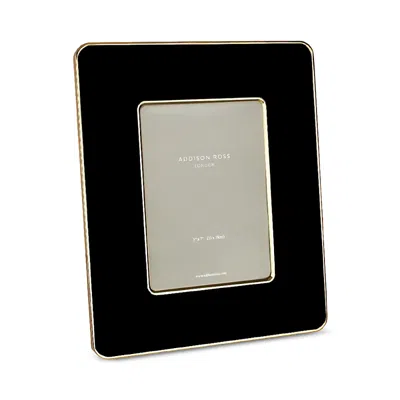 Addison Ross Gold Edged Orange Studio Enamel Photo Frame, 5 X 7 In Gold Black