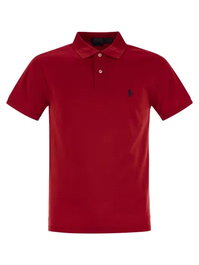 Polo Ralph Lauren Classic Fit Mesh Polo Shirt In Red