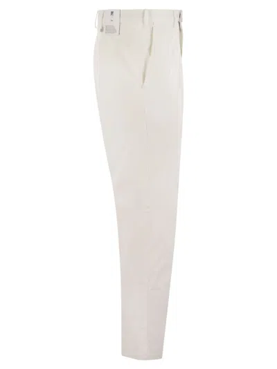 Pt Torino Dieci Trousers In White