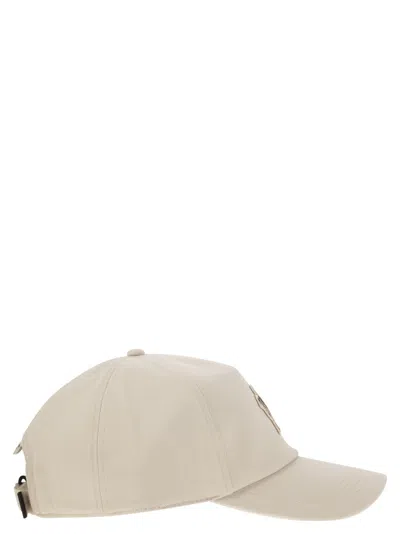 Moncler Grenoble Baseball Cap With Logocappello Da Baseball Con Logo In Natural