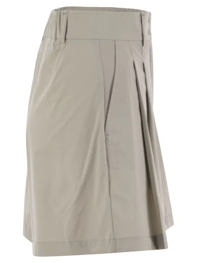 Herno Stretch Nylon Shorts In Ice