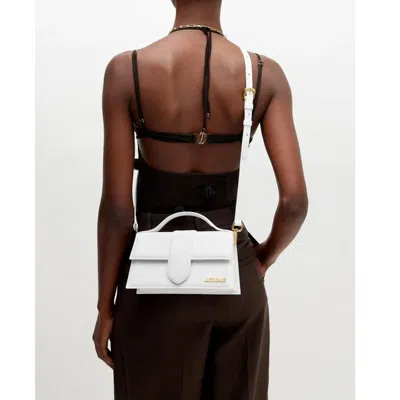 Jacquemus Shoulder Bags With Detachable Strap And Top Handle In White
