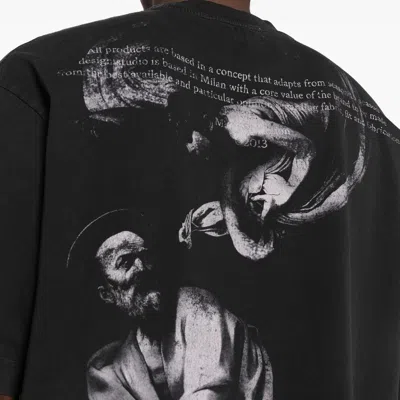 Off-white Graphic Brush Arrow Print T-shirt And Vest In Black