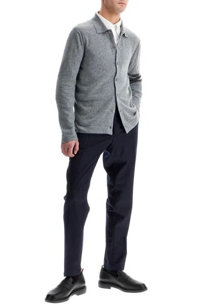 Thom Browne Cashmere Cardigan For Men In Grey