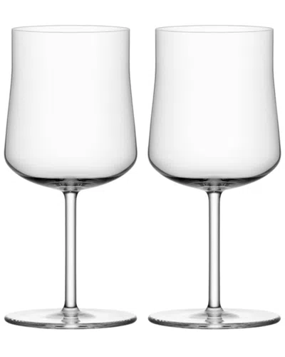 Orrefors Set Of 2 Informal Medium Glasses