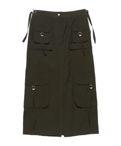 Acne Studios Knee Length And Midi Skirts In Grey
