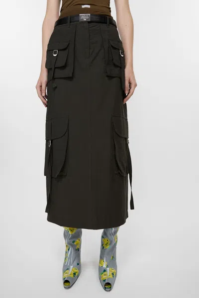 Acne Studios Knee Length And Midi Skirts In Grey