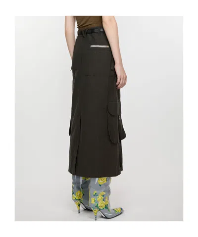 Acne Studios Knee Length And Midi Skirts In Grey